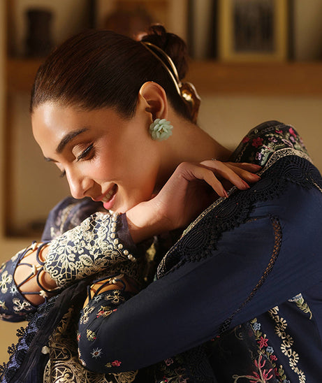 Maryam Hussain Luxury Lawn'25 (Twlight)