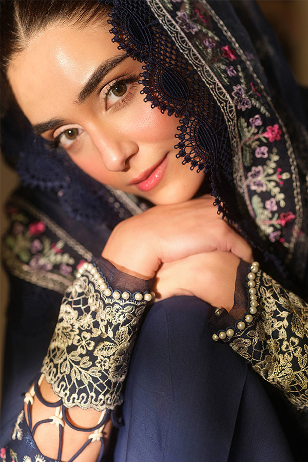 Maryam Hussain Luxury Lawn'25 (Twlight)