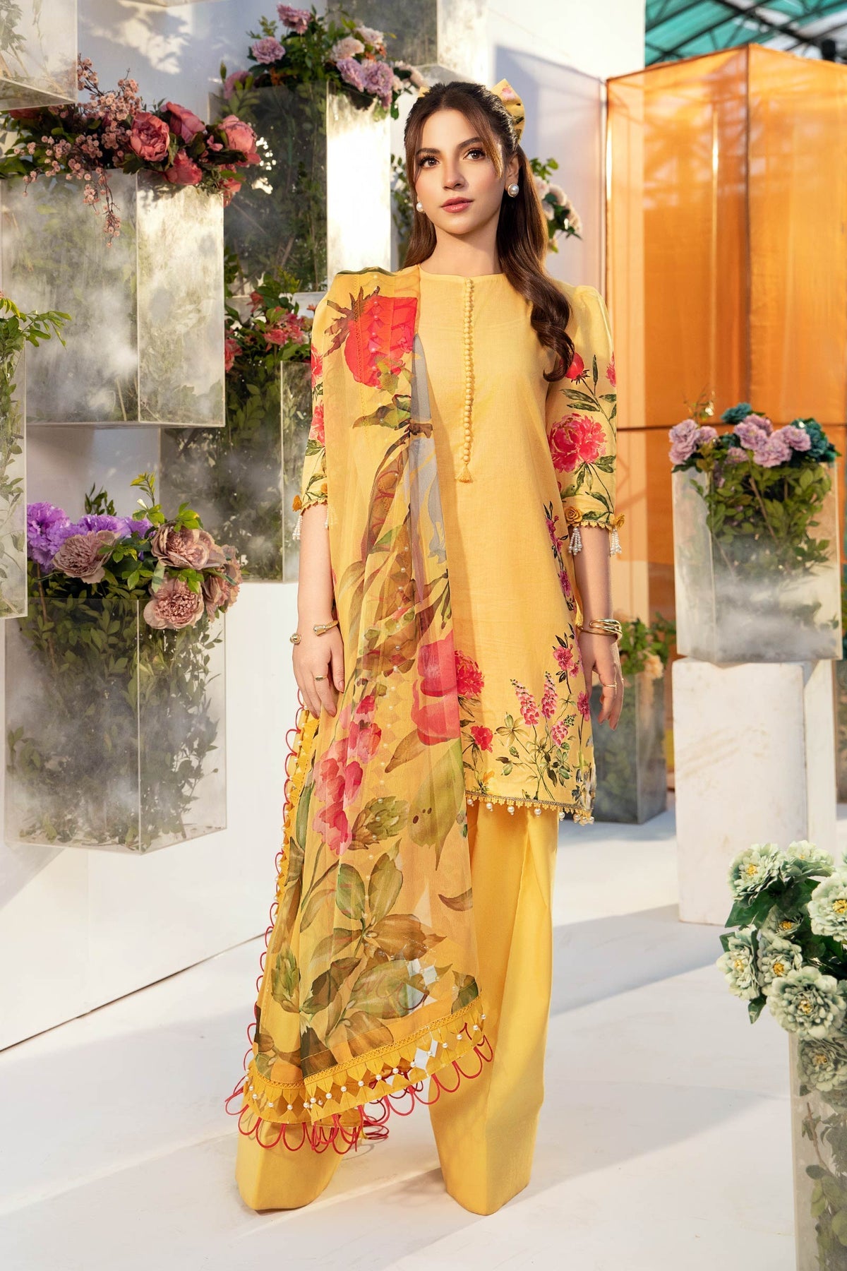 M Basic Unstitched Lawn`25 D#1-A