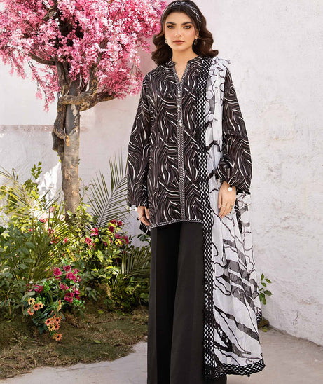 M Basic Unstitched Lawn`25 D#4-B