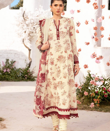 M Basic Unstitched Lawn`25 D#8-A
