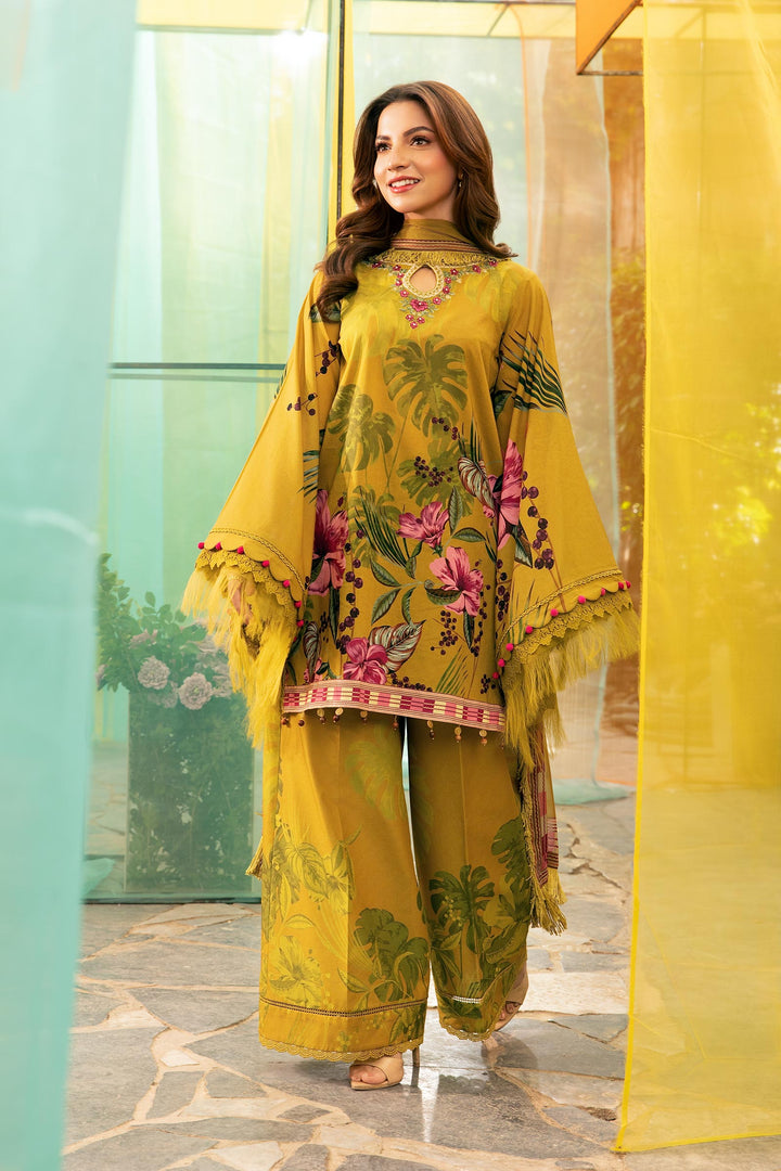 M Basic Unstitched Lawn`25 D#10-A