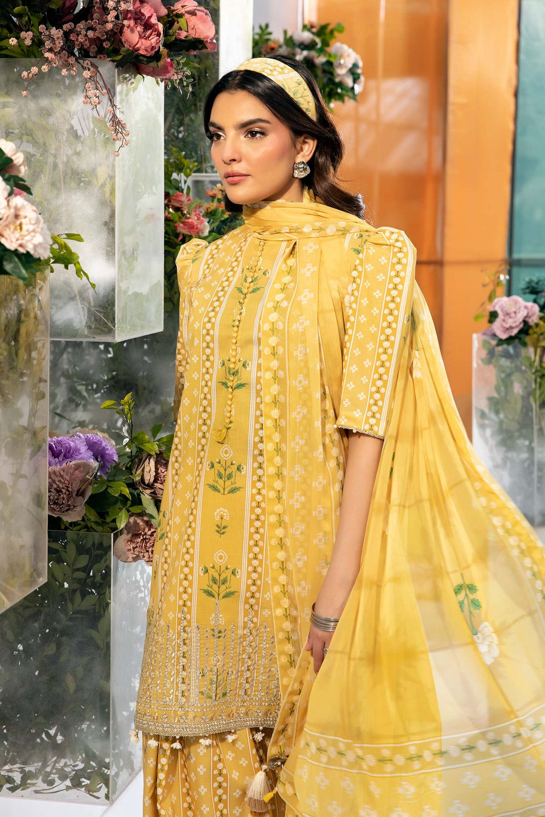 M Basic Unstitched Lawn`25 D#11-A