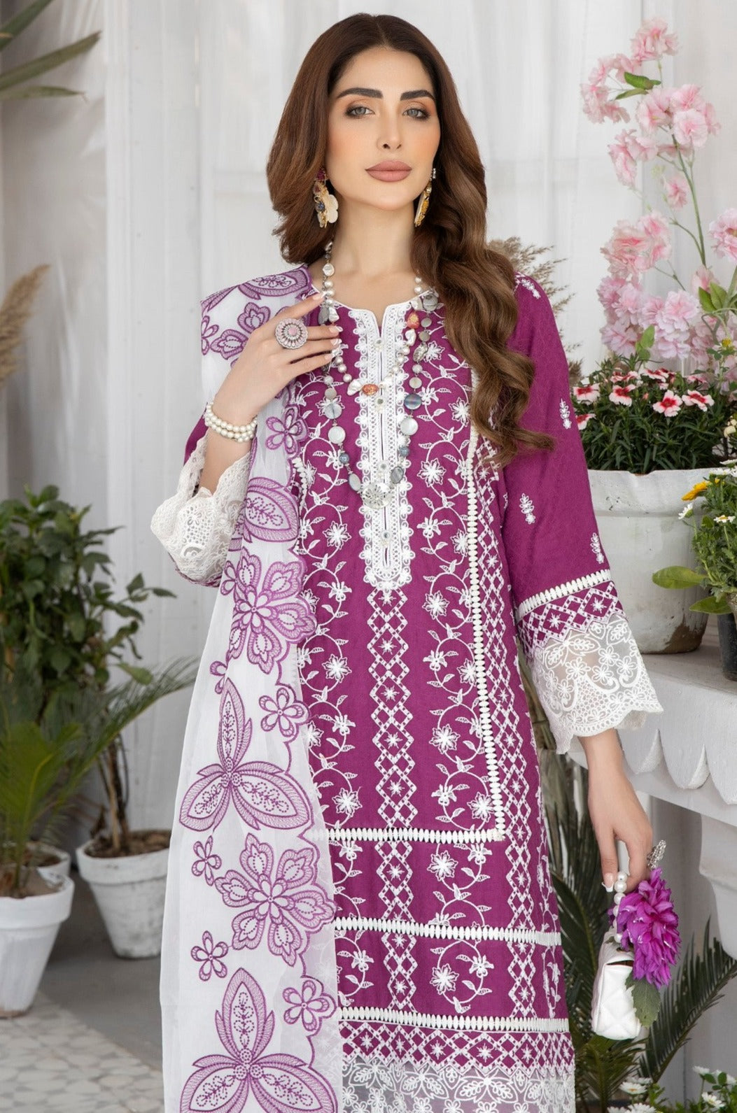 Mohagni Emb Dobby Lawn`23 MGZ#3