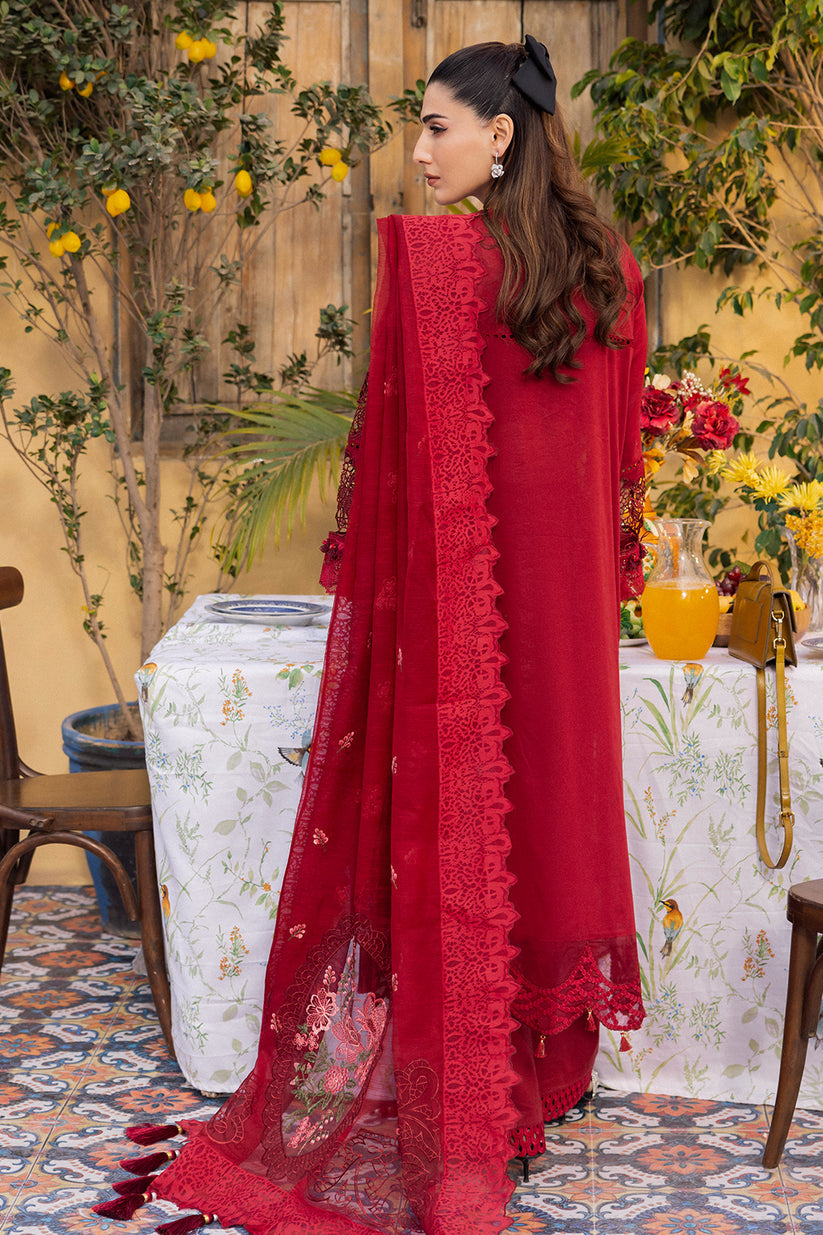 Saad Shaikh Lamour Lawn'24 (Rose)