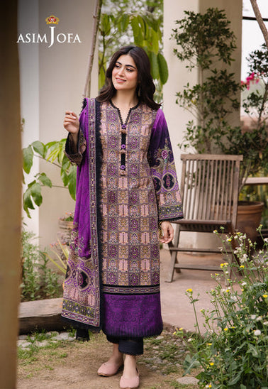 Asim Jofa D/Print Lawn'24 AJBU#07