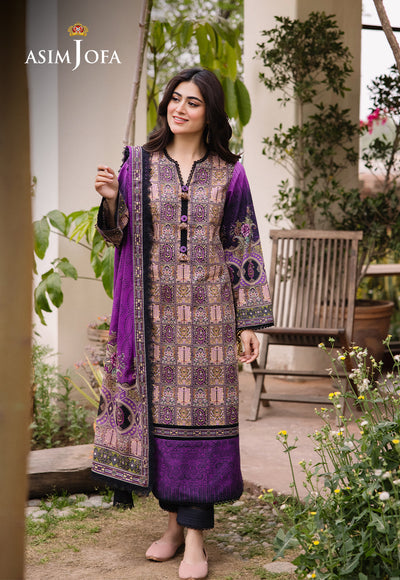 Asim Jofa D/Print Lawn'24 AJBU#07
