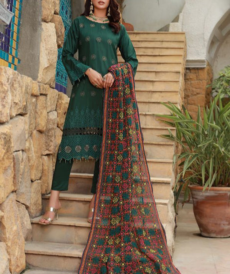 Mi Creation Barbie Schiffli Viscose`23 (D Green)