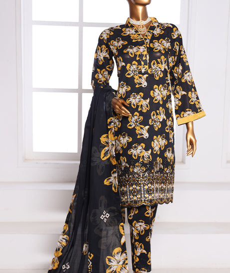 Mi Creation Daman Kari Lawn'25 (Black)