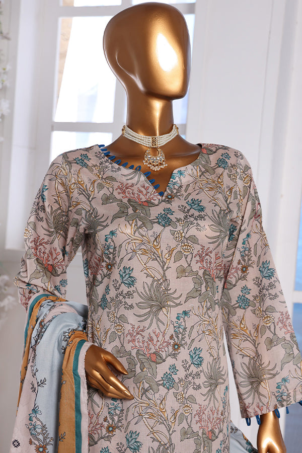 Mi Creation Daman Kari Lawn'25 (L Brown)