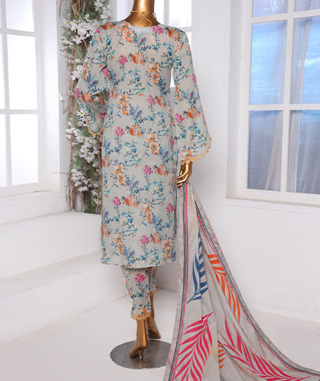 Mi Creation Daman Kari Lawn'25 (L Grey)