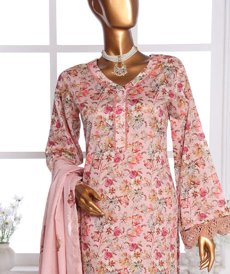 Mi Creation Daman Kari Lawn'25 (L Peach)