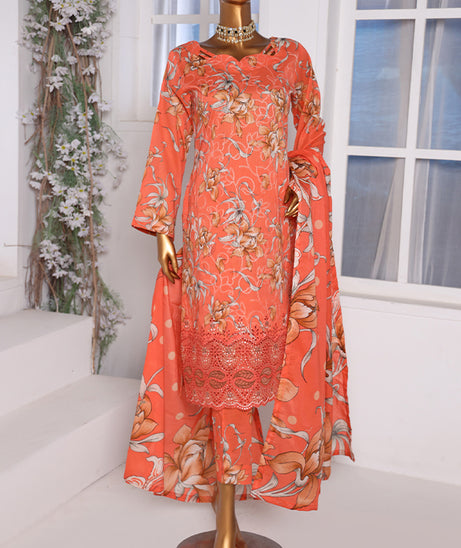 Mi Creation Daman Kari Lawn'25 (Orange)