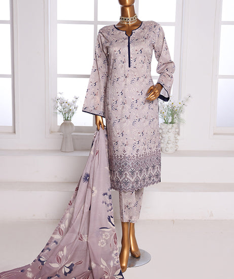 Mi Creation Daman Kari Lawn'25 (T Pink)