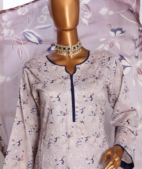 Mi Creation Daman Kari Lawn'25 (T Pink)