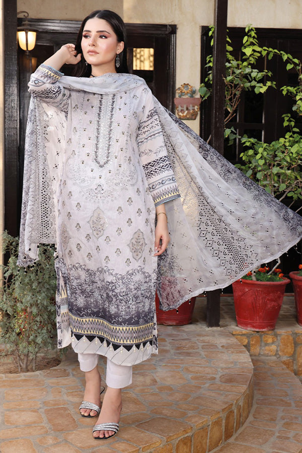 Mi Creation Dhagakari Lawn'24 (L Grey)