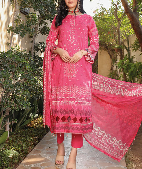 Mi Creation Dhagakari Lawn'24 (Mustard)