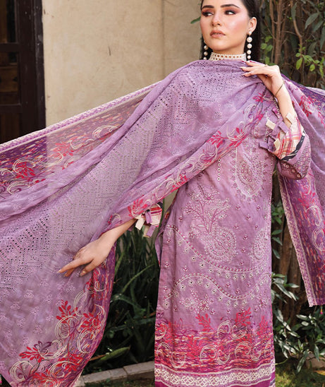 Mi Creation Dhagakari Lawn'24 (Purple)