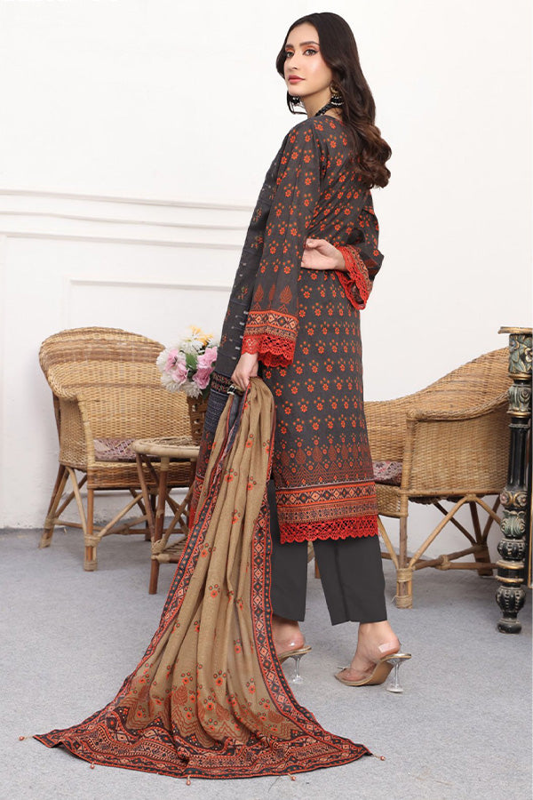 Mi Creation Pehnawni Lawn'24 (D Grey)