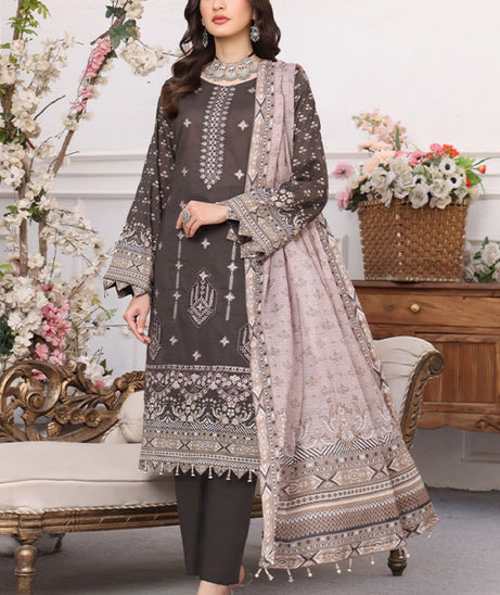 Mi Creation Pehnawni Lawn'24 (G Grey)