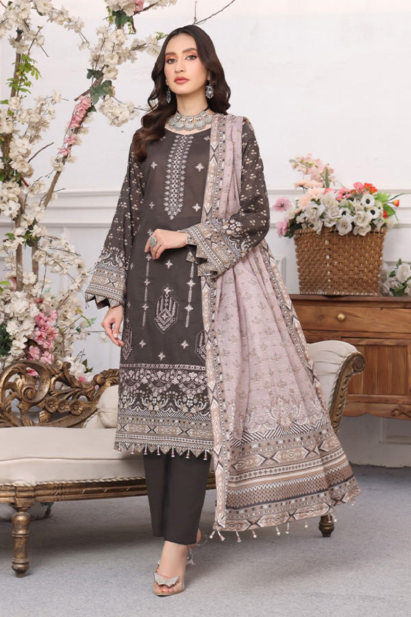 Mi Creation Pehnawni Lawn'24 (G Grey)