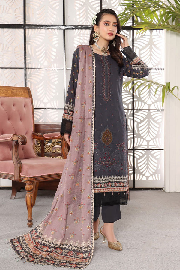 Mi Creation Pehnawni Lawn'24 (Grey)