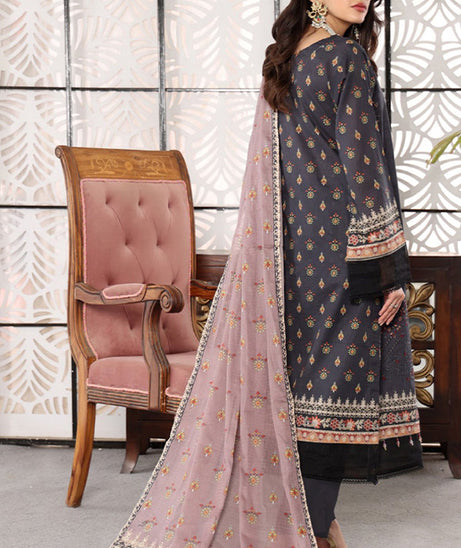 Mi Creation Pehnawni Lawn'24 (Grey)