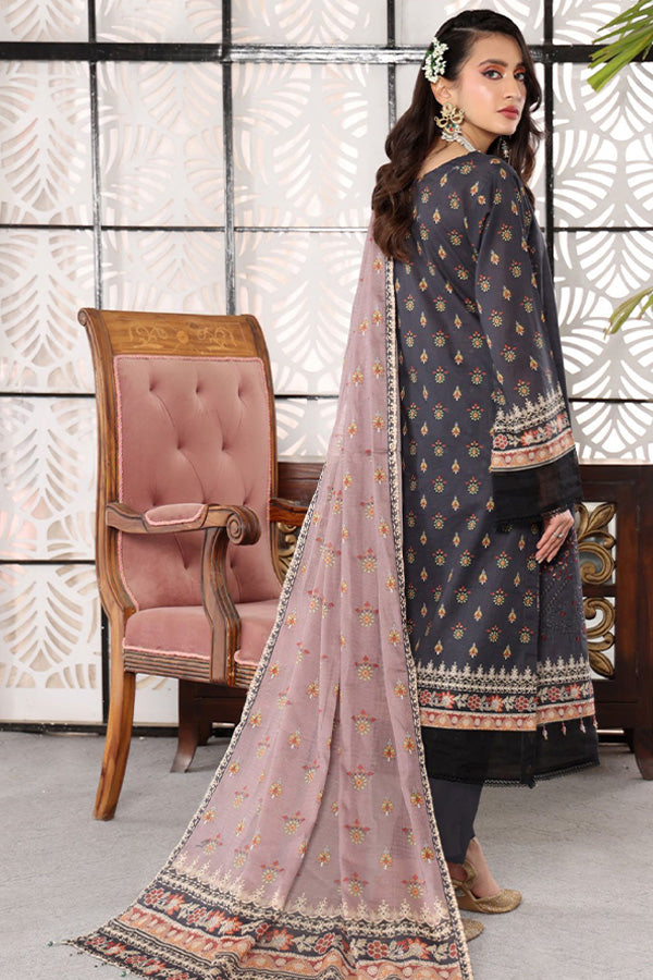 Mi Creation Pehnawni Lawn'24 (Grey)