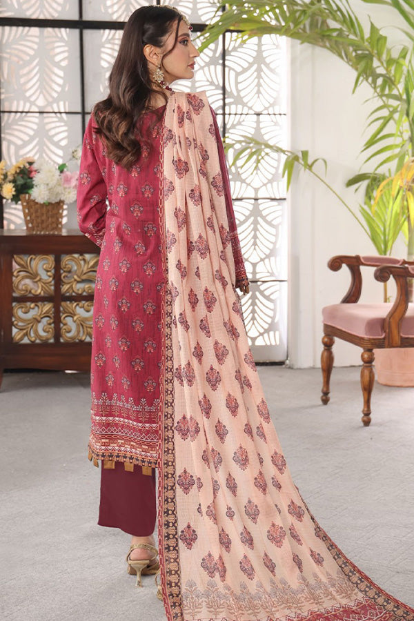 Mi Creation Pehnawni Lawn'24 (Maroon)