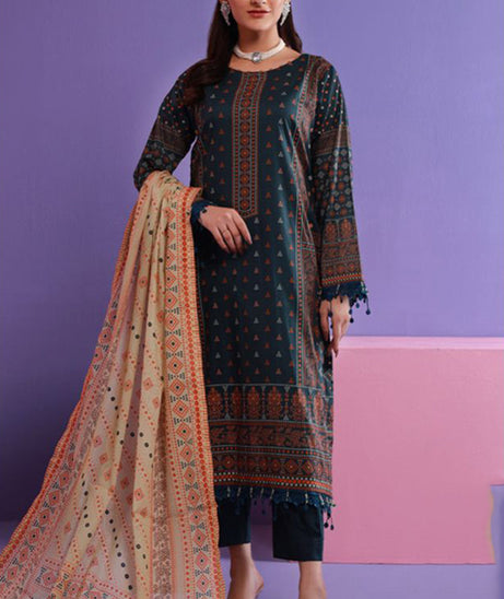 Mi Creation Rameen Lawn'24 (D Grey)