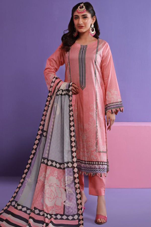 Mi Creation Rameen Lawn'24 (Pink)