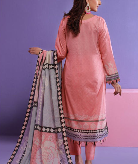 Mi Creation Rameen Lawn'24 (Pink)