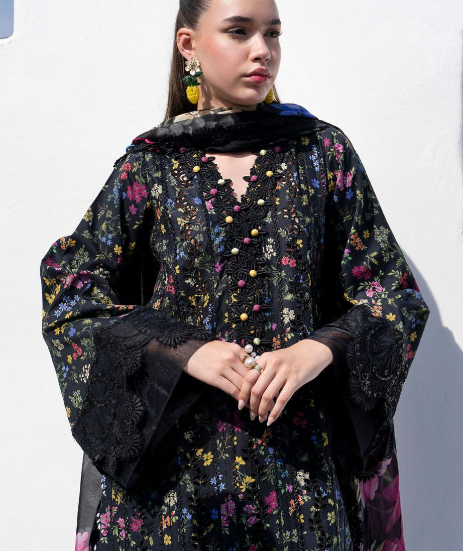 AJR Printkari Lawn`25 AJR#03 Midnight Flora