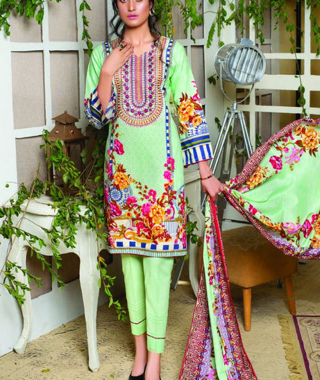 MTF Chikankari Emb Lawn`21 MTF#3-A