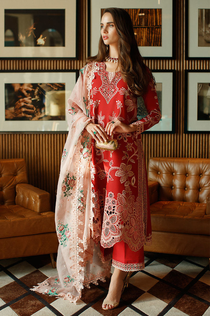 Mushq Astoria Festive Lawn`23 D#07 (
SCARLET)