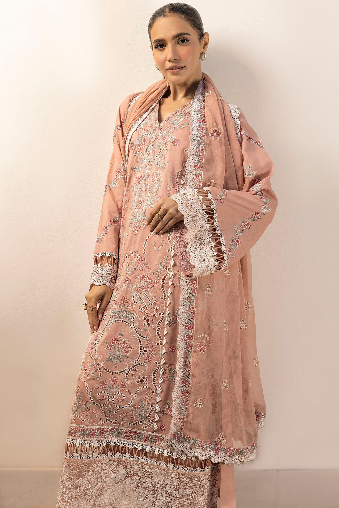 Motifz P/Luxury Lawn C/Dupatta`25 S#309