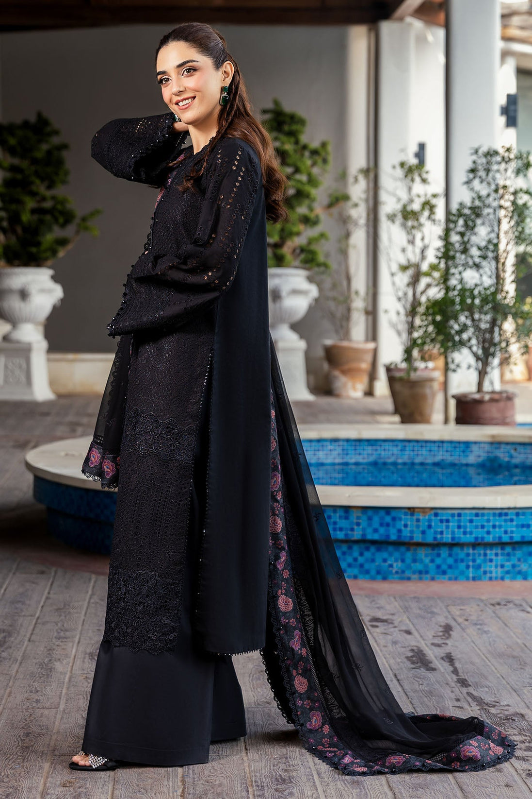 Motifz P/Luxury Lawn T/Dupatta`25 S#326