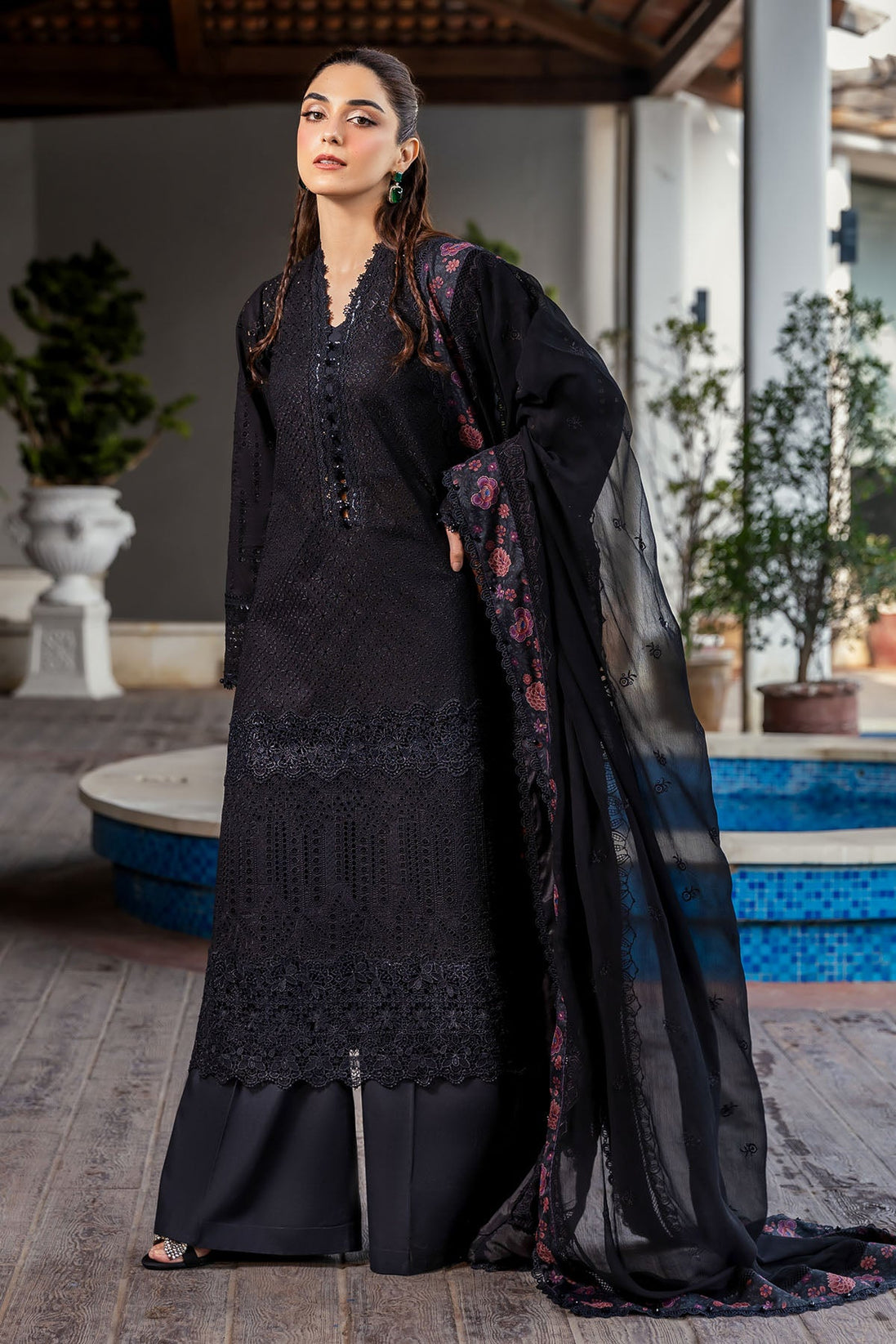 Motifz P/Luxury Lawn T/Dupatta`25 S#326