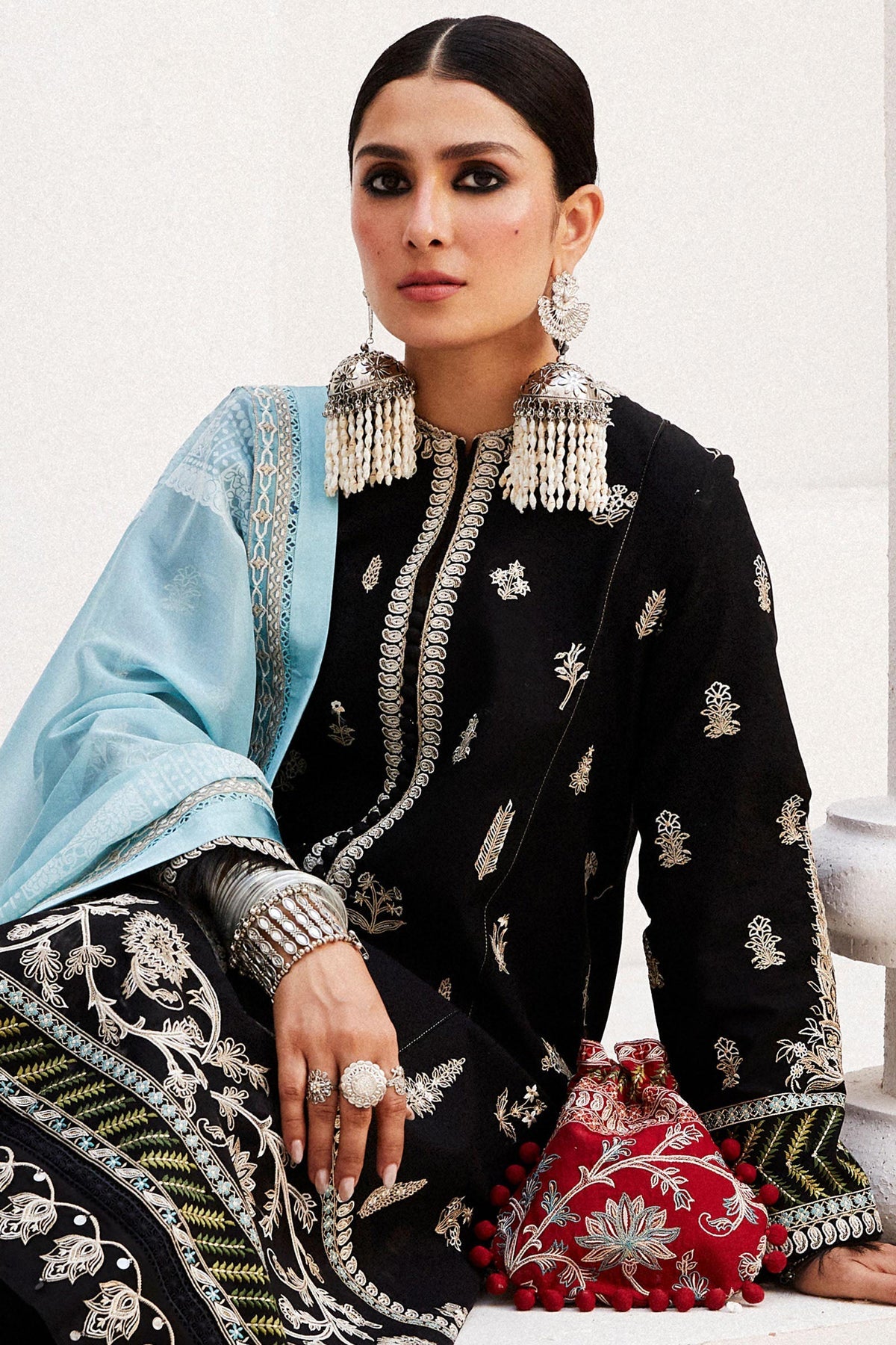 Zara Shahjahan Lawn Unstitched 2024 PHOOL MYRA-14B