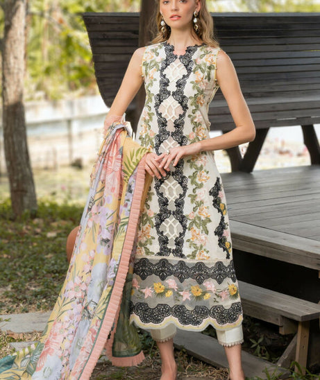Asifa & Nabeel Luxury Lawn'24 D#09