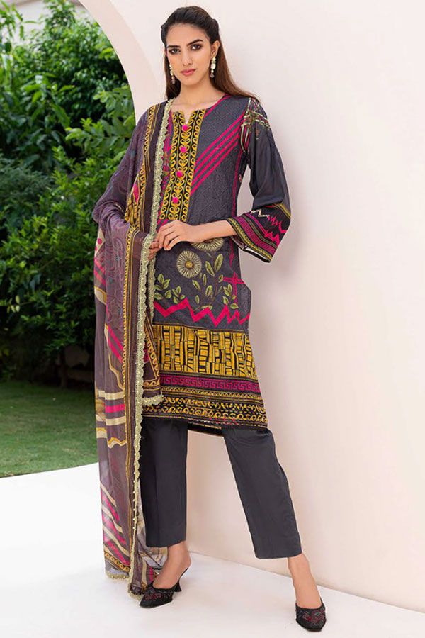 Mahee`s Chikankari Lawn`21 MLD#01