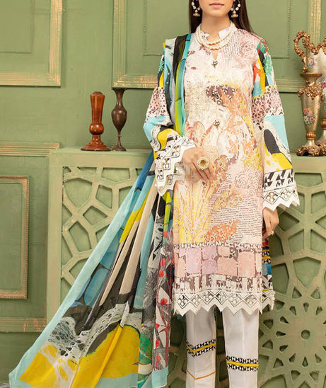 Mahee`s Chikankari Lawn`21 D#04