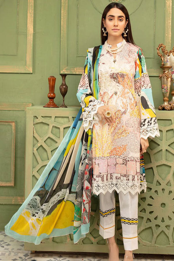 Mahee`s Chikankari Lawn`21 D#04