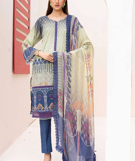 Mahee`s Chikankari Lawn`21 MLD#09
