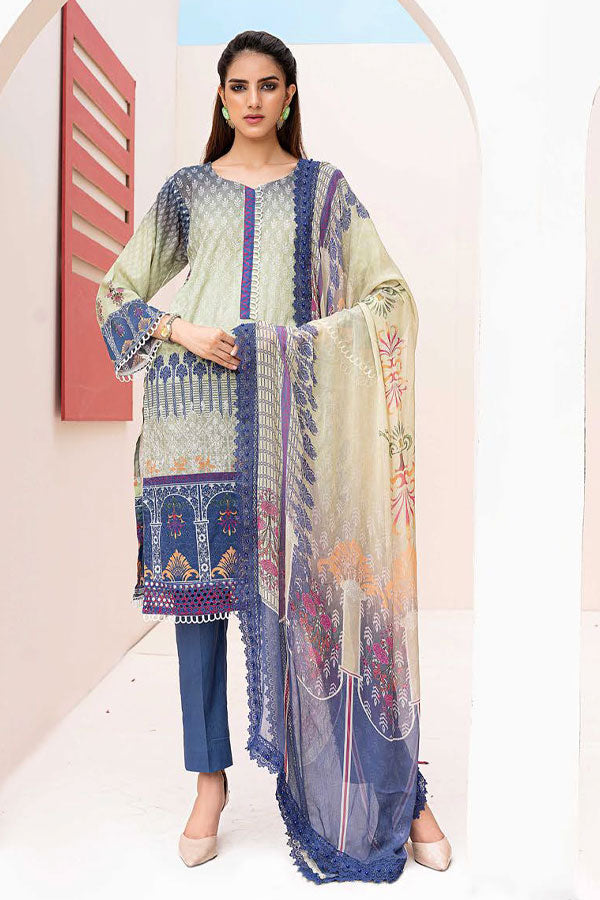 Mahee`s Chikankari Lawn`21 MLD#09