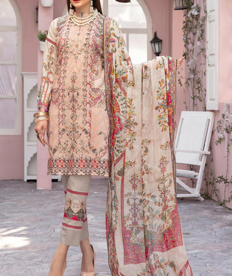 Mahees Chikankari Lawn`21 V-7 ML#3