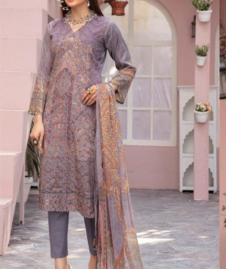Mahees Chikankari Lawn`21 V-7 ML#7