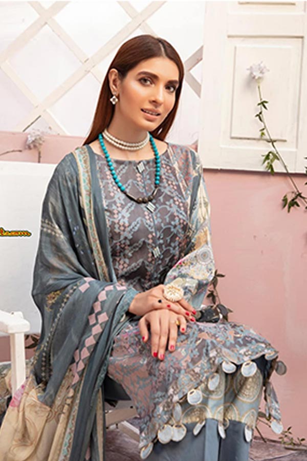 Mahees Chikankari Lawn`21 V-7 ML#4