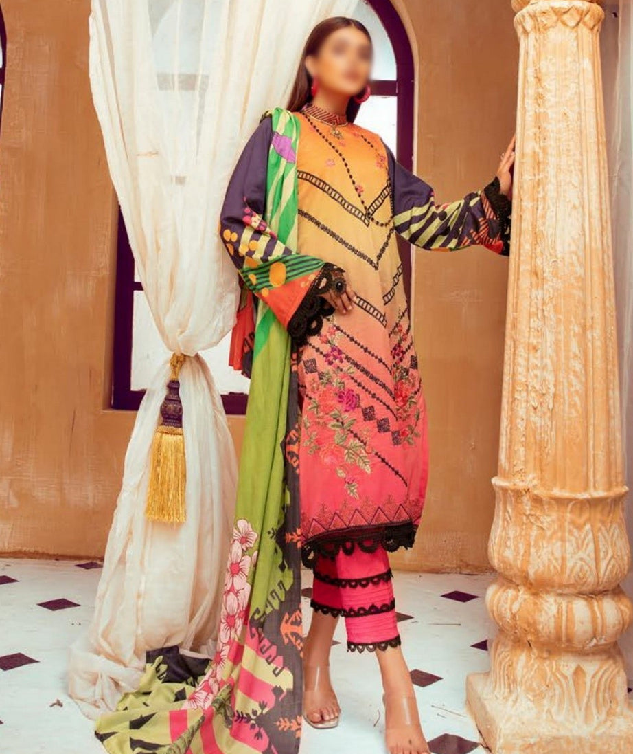 Mahee's Embroidered Lawn`21 V-8 D#02