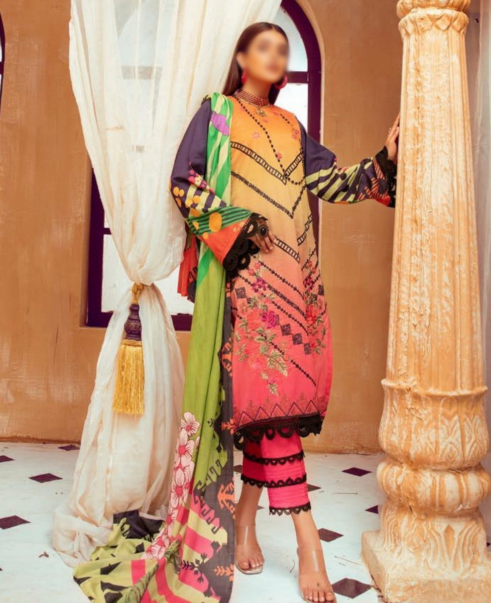 Mahee's Embroidered Lawn`21 V-8 D#02